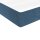 vidaXL Boxspringbett mit Matratze Dunkelblau 80x200 cm Samt