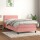 vidaXL Boxspringbett mit Matratze Rosa 100x200 cm Samt