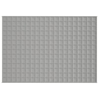 vidaXL Gewichtsdecke Grau 138x200 cm 6 kg Stoff