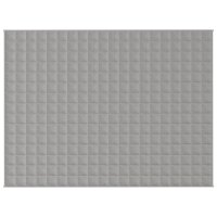 vidaXL Gewichtsdecke Grau 150x200 cm 7 kg Stoff