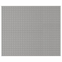 vidaXL Gewichtsdecke Grau 220x260 cm 11 kg Stoff