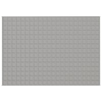 vidaXL Gewichtsdecke Grau 155x220 cm 7 kg Stoff