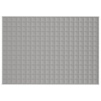 vidaXL Gewichtsdecke Grau 135x200 cm 6 kg Stoff