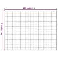 vidaXL Gewichtsdecke Grau 152x203 cm 7 kg Stoff