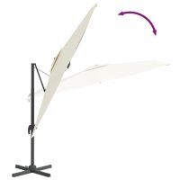 vidaXL LED-Ampelschirm Sandwei&szlig; 400x300 cm