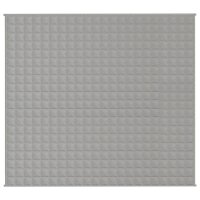 vidaXL Gewichtsdecke Grau 200x230 cm 9 kg Stoff