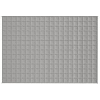 vidaXL Gewichtsdecke Grau 137x200 cm 6 kg Stoff