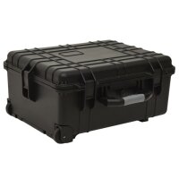 vidaXL Flugkoffer mit Rollen Schwarz 58x45x27 cm PP