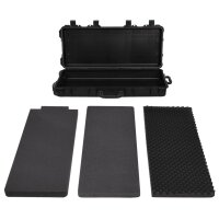 vidaXL Flugkoffer mit Rollen Schwarz 96x42x16 cm PP