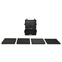 vidaXL Flugkoffer Tragbar Schwarz 55x43x21 cm PP