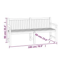 vidaXL 4-tlg. Garten-Essgruppe Massivholz Teak