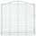 vidaXL Gabionen mit Hochbogen 2 Stk. 200x50x180/200cm Verzinktes Eisen