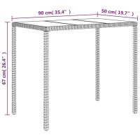 vidaXL 4-tlg. Garten-Lounge-Set mit Kissen Schwarz Poly Rattan