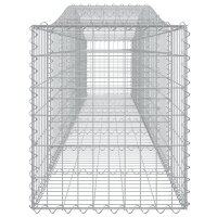 vidaXL Gabionen mit Hochbogen 5 Stk. 400x50x60/80cm Verzinktes Eisen