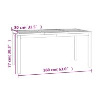 vidaXL 7-tlg. Garten-Essgruppe Massivholz Teak