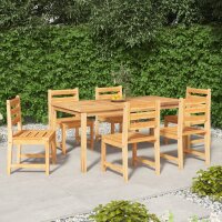 vidaXL 7-tlg. Garten-Essgruppe Massivholz Teak