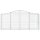 vidaXL Gabionen mit Hochbogen 8 Stk. 200x30x80/100 cm Verzinktes Eisen