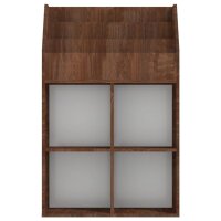 vidaXL Kinder-B&uuml;cherregal Braun Eichen-Optik 71x30x114cm Holzwerkstoff