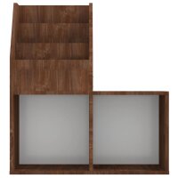 vidaXL Kinder-B&uuml;cherregal Braun Eiche 71x30x78,5 cm Holzwerkstoff