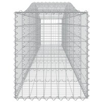 vidaXL Gabionen mit Hochbogen 10 Stk. 400x50x60/80cm Verzinktes Eisen