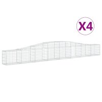 vidaXL Gabionen mit Hochbogen 4 Stk. 400x30x40/60 cm...