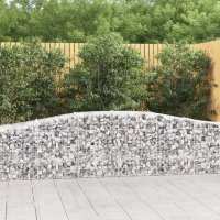 vidaXL Gabionen mit Hochbogen 6 Stk. 400x50x60/80cm...