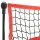 vidaXL Baseball-Netz Tragbar Schwarz und Rot 183x105x183 cm Polyester