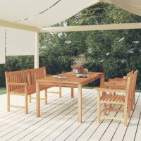 vidaXL 4-tlg. Garten-Essgruppe Massivholz Teak