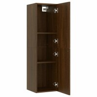 vidaXL TV-Wandschrank Braun Eichen-Optik 30,5x30x110 cm