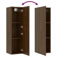 vidaXL TV-Wandschrank Braun Eichen-Optik 30,5x30x110 cm