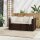 vidaXL Garten-Ecksofas mit Kissen 2 Stk. Braun Poly Rattan