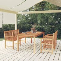 vidaXL 4-tlg. Garten-Essgruppe Massivholz Teak