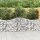 vidaXL Gabionen mit Hochbogen 18 Stk. 200x30x80/100cm Verzinktes Eisen