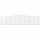 vidaXL Gabionen mit Hochbogen 6 Stk. 400x30x80/100cm Verzinktes Eisen