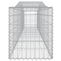 vidaXL Gabionen mit Hochbogen 3 Stk. 400x50x60/80cm Verzinktes Eisen