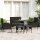 vidaXL 6-tlg. Garten-Lounge-Set mit Kissen Schwarz Poly Rattan