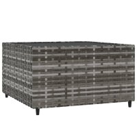 vidaXL Garten-Couchtisch Quadratisch Grau 50x50x30 cm...