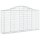 vidaXL Gabionen mit Hochbogen 10Stk. 200x30x100/120cm Verzinktes Eisen