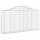 vidaXL Gabionen mit Hochbogen 18Stk. 200x30x100/120cm Verzinktes Eisen