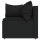 vidaXL 4-tlg. Garten-Lounge-Set mit Kissen Schwarz Poly Rattan