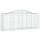vidaXL Gabionen mit Hochbogen 30 Stk. 200x50x80/100cm Verzinktes Eisen