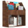 vidaXL Kinder-B&uuml;cherregal Braun Eiche 71x30x78,5 cm Holzwerkstoff