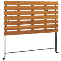 vidaXL Bistrotisch Klappbar 100x54x71 cm Massivholz Akazie und Stahl