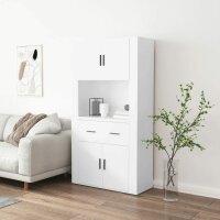 vidaXL Highboard Wei&szlig; Holzwerkstoff