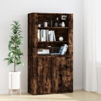 vidaXL Highboard Räuchereiche Holzwerkstoff