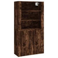 vidaXL Highboard Räuchereiche Holzwerkstoff