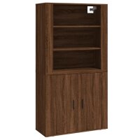 vidaXL Highboard Braun Eichen-Optik Holzwerkstoff