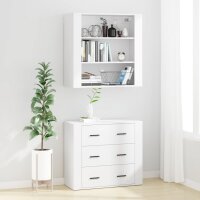 vidaXL Highboard Wei&szlig; Holzwerkstoff