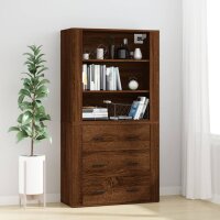 vidaXL Highboard Braun Eichen-Optik Holzwerkstoff