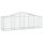 vidaXL Gabionen mit Hochbogen 4 Stk. 200x50x60/80 cm Verzinktes Eisen